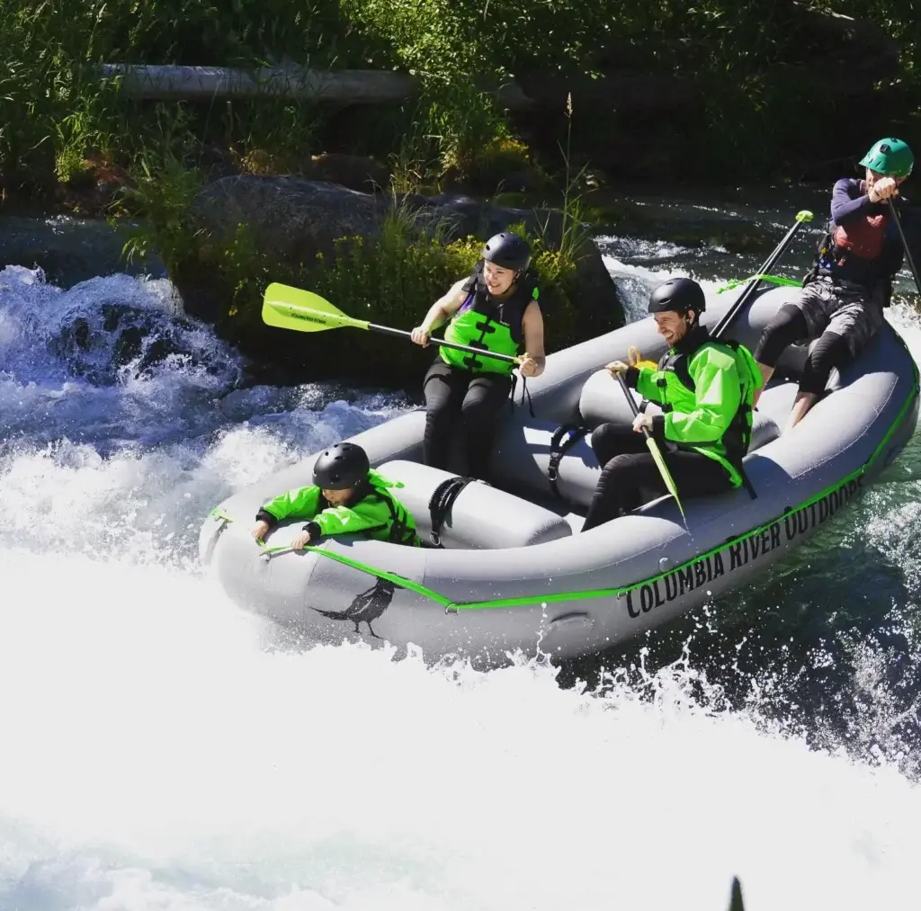 CRO Rafting with a family in Washington.