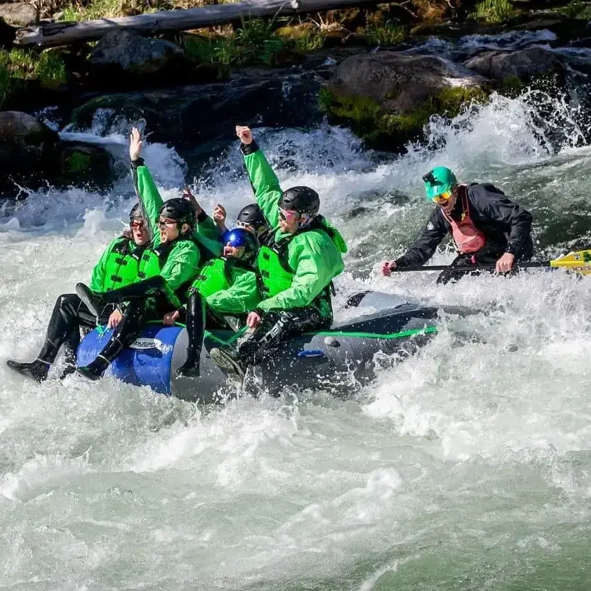 CRO Rafting with a family in Washington.