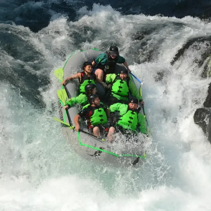 CRO Rafting with a family in Washington.