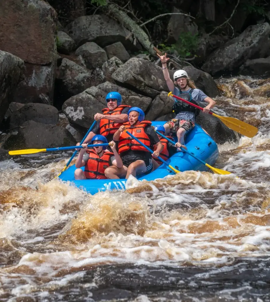 Kosir's Rafting the Peshtigo River.